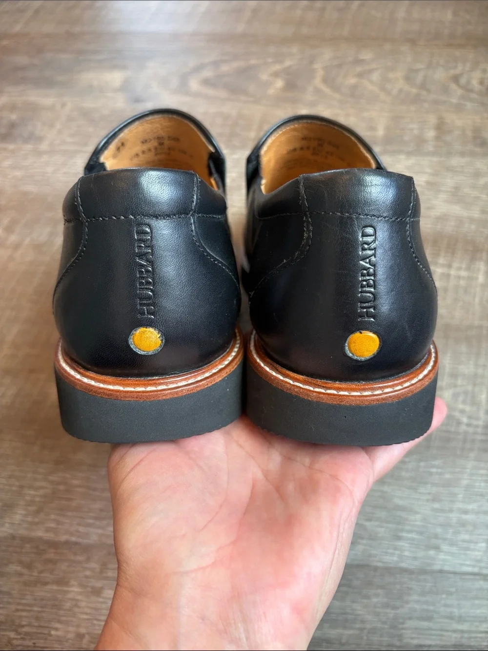 Samuel Hubbard Frequent Traveler Slip-On Leather Shoes Men's 8.5 Black Casual